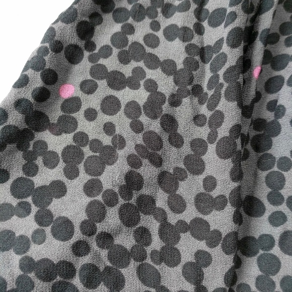 Boden Boho Gray Flowy Dots Print Fit Flare Dress 6 - Picture 7 of 8